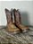 Bota Texana Masculina Couro Cowboy Solado Jump Original Bege - Imagem 2