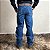 Calça Jeans Masculina Country Bolso Bordado Grossa Algodão - Imagem 2
