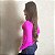 Camisa Proteção UV Feminina Country Texanos Cavalgada Rosa - Imagem 4