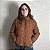 Jaqueta Feminina Puffer Blusa Frio Inverno Bobojaco Marrom - Imagem 1