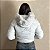 Jaqueta Feminina Puffer Estilosa Manga Removível Top Branco - Imagem 2