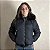 Jaqueta Feminina Puffer Nylon Manga Removível Bomber Preto - Imagem 1