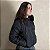 Jaqueta Feminina Puffer Nylon Manga Removível Bomber Preto - Imagem 4