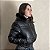 Jaqueta Feminina Cropped Curta Puffer Bobojaco Frio Preto - Imagem 3