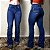 Calça Jeans Feminina Flare West Country Escura Bordada Agro - Imagem 5