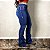 Calça Jeans Feminina Flare West Country Escura Bordada Agro - Imagem 3