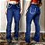 Calça Jeans Feminina Flare West Country Escura Flor Bordada - Imagem 5