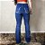 Calça Jeans Feminina Flare West Country Escura Flor Bordada - Imagem 2