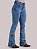 Calça Jeans Feminina Country Bordada Flare Texas Farm Clara - Imagem 4