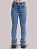 Calça Jeans Feminina Country Bordada Flare Texas Farm Clara - Imagem 1