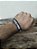 Pulseira Country Texas Farm Silicone Bandeira Preto Branco - Imagem 3