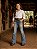 Calça Jeans Infantil Texas Farm Flare Elastano Bordada Agro - Imagem 1