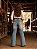 Calça Jeans Infantil Texas Farm Flare Elastano Bordada Agro - Imagem 2