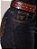 Calça Jeans Feminina Texas Farm Barra Larga Preta Bordada - Imagem 5