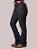 Calça Jeans Feminina Texas Farm Barra Larga Preta Bordada - Imagem 4