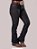 Calça Jeans Feminina Texas Farm Barra Larga Preta Bordada - Imagem 2
