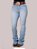 Calça Jeans Feminina Texas Farm Barra Larga Azul Claro Agro - Imagem 1