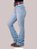 Calça Jeans Feminina Texas Farm Barra Larga Azul Claro Agro - Imagem 4