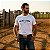 Camiseta Manga Curta Country Masculina Larga Branca Algodão - Imagem 3