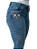 Calça Jeans Feminina Texas Farm Flare Barra Larga Country - Imagem 5