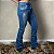 Calça Feminina Flare Jeans Bordada Pena American Country - Imagem 3