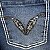 Calça Feminina Flare Jeans Bordada Pena American Country - Imagem 7