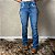 Calça Feminina Flare Jeans Bordada Pena American Country - Imagem 1