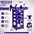 Carrinho Auxiliar Profissional Dompel Vegas Roxo - Imagem 4