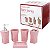 Kit Banheiro Jacki Design Kit Crystal Love Rosa Ayj17173 - Imagem 1