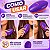 Escova Para Desembaraçar Ricca Flex Hair Roxo Cód. 118 - Imagem 9
