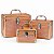 Kit com 3 Maletas de Maquiagem Cisne Salmão Csn-a133 - Imagem 1