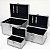 Kit com 3 Maletas de Maquiagem Cisne Prata Csn-a133 - Imagem 5