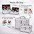 Kit com 3 Maletas de Maquiagem Cisne Prata Csn-a133 - Imagem 16