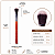 Pincel Klass Vough Brown Line Para Aplicar Base e Corretivo 33A - Imagem 3