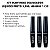Kit Ruby Rose Delineador Líquido Preto 5,8ml Hb-8406 1 C/3 - Imagem 2