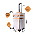 Maleta Carrinho Rubys 2 Andares e 4 Rodinhas Branca e Salmao Fs-w1204 Mc-1 - Imagem 2
