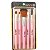 Kit Pincel Para Maquiagem Meily's Rosa Mkp-500 - Imagem 1
