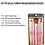 Kit Pincel Para Maquiagem Meily's Rosa Mkp-500 - Imagem 2