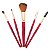 Kit Pincel Para Maquiagem Vermelho Mkp-500 - Imagem 3