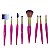 Kit Pincel Para Maquiagem Meily's Pink C/8 Mkp-146 - Imagem 3
