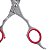 Tesoura Belliz Vertix Red Circle Navalha 6" Cód. 2356 - Imagem 5