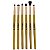 Kit de Pincéis Para Maquiagem Meily´s Dourado C/6 - Imagem 1