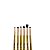 Kit de Pincéis Para Maquiagem Meily´s Dourado C/6 - Imagem 3