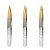Kit Pinças Silver Gold Enox Belliz Ponta Fina Ref. 1702 C/3 - Imagem 1
