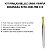 Kit Pinças Belliz Enox Ponta Dourada Reta Cod.700 C/3 - Imagem 2