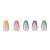Unhas Postiças Kiss New York Voguish Fantasy Bailarina Médio C/28un Fv05b - Imagem 4