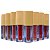 Kit Batom Líquido Velvety Ruby Rose Glass 3,5ml C/8 - Imagem 1