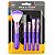 Kit Macrilan: 5 Pincéis Para Maquiagem Roxo Kp5-18 - Imagem 1