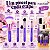Kit Macrilan: 5 Pincéis Para Maquiagem Roxo Kp5-18 - Imagem 4