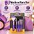 Kit Macrilan: 5 Pincéis Para Maquiagem Roxo Kp5-18 - Imagem 5